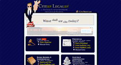 Desktop Screenshot of citeuslegalus.com
